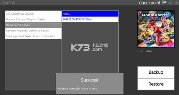Switch存档管理器Checkpoint v3.8.0 下载[存档导入导出]